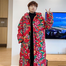 A5男女连帽中长款大棉衣保暖防寒棉服棉袄新中式团队上款大差价，男装棉衣，星座115A(原星座507）