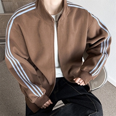 JK8820-P50美式复古条纹宽松百搭情侣夹克，男装夹克，星座1503