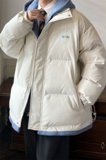 情侣装假两件加厚棉衣大码中性连帽棉服棉袄A071-Y00-P125，男装棉衣，电商A071