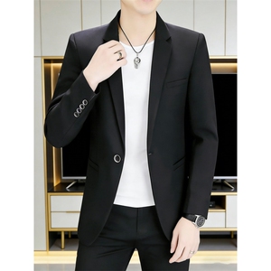休闲西服套装男2026新品韩版修身男装春季外套轻奢小西装YZ07-P75图片