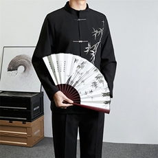 新中式男士订婚衣服风立领中山装金竹刺绣男孩成人礼服西装XF42，男装西服，星座601-1