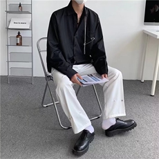 男春情侣宽松休闲衬衣C038P32，男装衬衫，星座1116-2