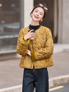 现货新中式棉服夹棉外套女2025新款冬季洋气棉袄年轻款短款棉衣图片