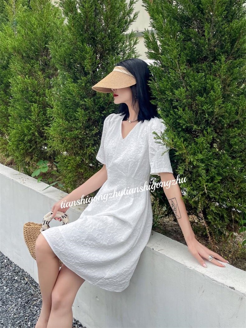 气质修身显瘦连衣裙订制材质，女装连衣裙，天使公主