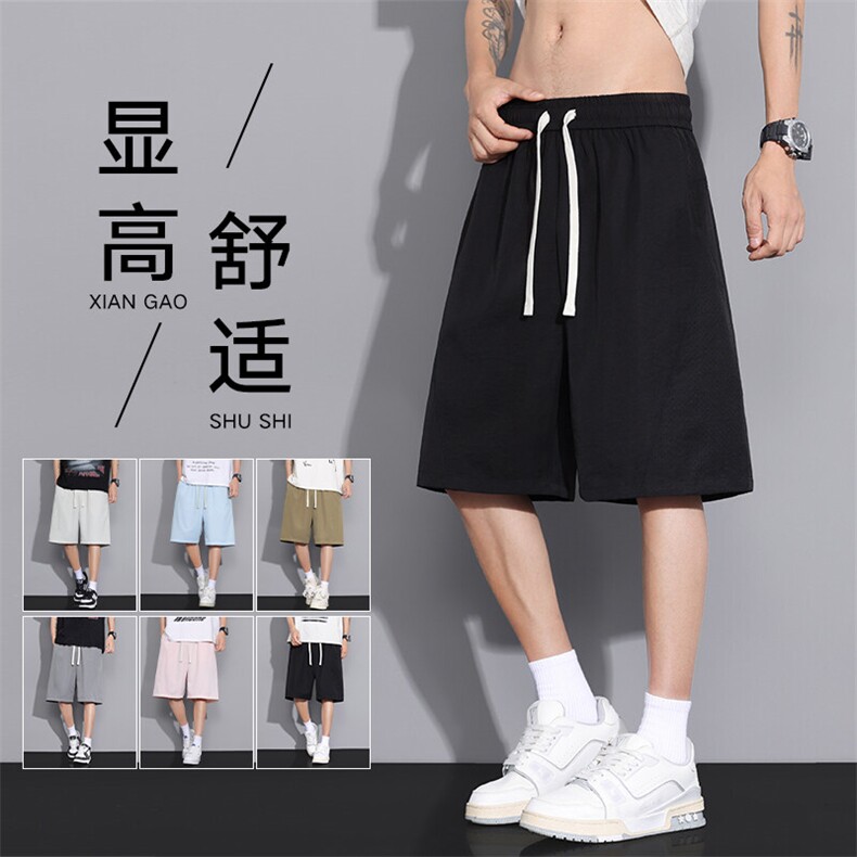 短裤男夏季薄款运动中裤美式休闲篮球裤子 A436-583-P30图片