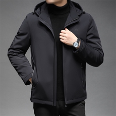 中年脱卸帽羽绒服可脱卸内胆冬季中年保暖外套男GSNA9988-P335，男装羽绒服，电商B212（原钱塘6029）