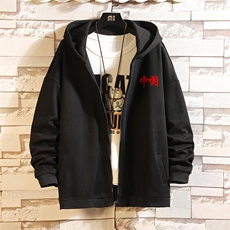 KS21276-P38加绒款-P43连帽开衫卫衣男运动外套大码班服砖墙，男装卫衣，电商A040A