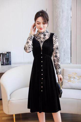 秋装新款连衣裙，女装连衣裙，起奢