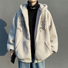 F82-P56冬季潮流小众加厚棉衣情侣装美式复古羊羔毛棉服外套男，男装棉衣，星座512-6