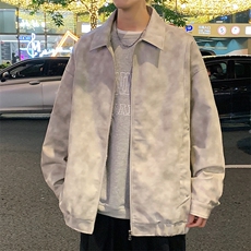 男士皮衣帅气机车飞行夹克美式扎染户外机能外套，男装皮衣，星座1206（原A206）