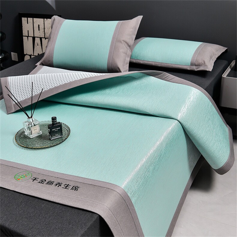 2023新款千金藤养生席三件套，凉席，一起卖家纺