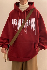 秋冬潮流宽松ins上衣男连帽卫衣 D328-WY23005-薄款P55 厚款P65图片