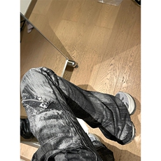 潮重磅水洗拉链复古直筒微喇扎染牛仔裤显瘦N0078，男装牛仔裤，星座1116A（原606A-3）