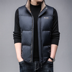 B89277锦纶面料精品90鸭绒男士羽绒服马甲舒适保暖休闲必推款式图片