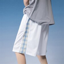 2021夏季拼接网眼冰丝5分6分运动短裤货号B416-DK24P25，男装休闲裤，电商A063