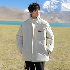 现货抖音得物可供视频三防加厚羽绒连帽棉衣外套面包棉服85552，男装棉衣，电商A486