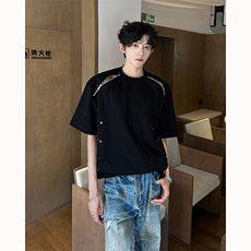 夏季美式高街ins解构短袖T桖货号TX25178P45，男装T恤，电商A063
