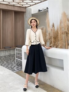 【现货】夏装两件套韩范淑女裙,其它,水锦红