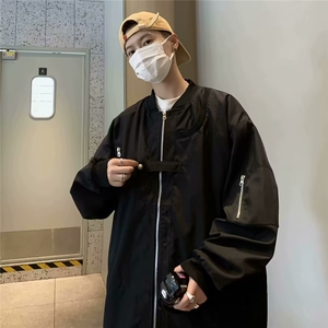 春秋季新款宽松百搭棒球服外套男飞行夹克美式高街潮7601 P58图片