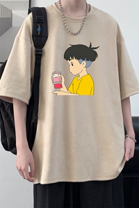 麂皮绒短袖t恤男大码半袖男 JD82200-P25图片