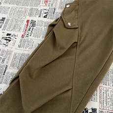 美式高街设计感褶皱工装裤宽松阔腿直筒休闲裤FA8014P45，男装工装外套，星座1013-1