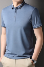 BSS449男士2023年夏季新款百搭T恤男短袖商务休闲体恤男装P44，男装T恤，电商B360