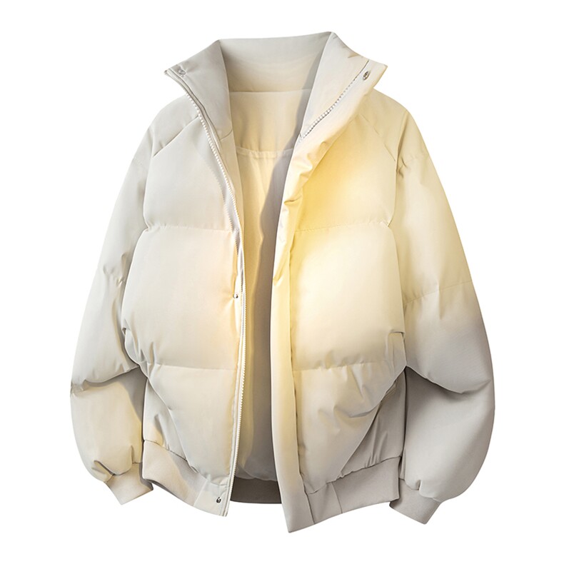 立体新款冬季羽绒立领PU皮棉服棉袄韩版宽松外套A436-2522-P80,男装棉衣,电商A436