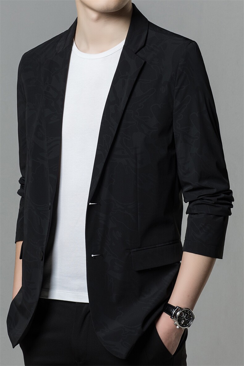 ASD2019男士2023年春季新款长袖西服休闲青年夹克西装薄款单西,男装西服,电商B360