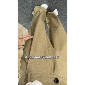 2026 春季新款 内景美式微喇拼接西裤M-5XL HK26051-特P30图片