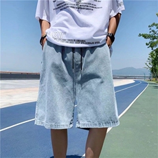 休闲裤新款潮男潮流工装裤宽松型夏季微弹短裤五分裤3007P37，男装牛仔裤，星座410-2