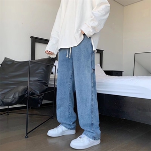 日系潮流直筒牛仔裤男夏季新款机能宽松工装休闲裤现货 K8059-P40图片