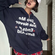 假两件拼接格子连帽卫衣外套女2025秋季新款春秋款美式情侣开衫秋，女装短外套，星座1210-1