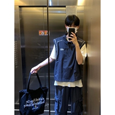 【网图有货】藏蓝色美式工装马甲背心男山系短款外套A683CC-特P40，男装背心/马甲，星座1007（原301D）