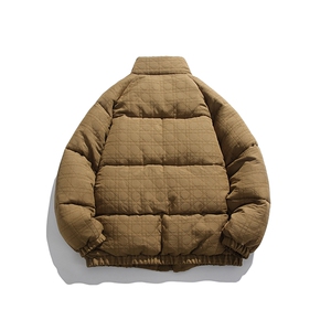 外27-2GANYOU日系钉扣式立领格子加厚面包服MY15-P200图片