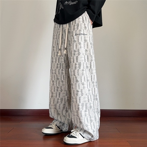 X416B-1-KL3210-特批30限68美式vibe扎染直筒垂感男工装休闲长裤图片
