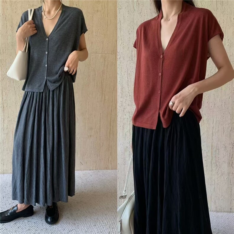 水溶羊毛小飞袖开衫,针织衫/毛衣,旭友羊绒