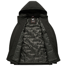新标有男士冬季可脱卸帽羽绒服防风保暖外套62388-P130，男装羽绒服，星座1409-3