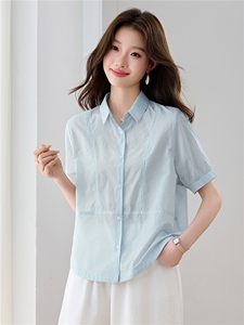 现货！现货！2026夏季新款宽松通勤衬衫女图片
