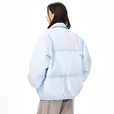 90白鸭绒简约立领纯色加厚学生羽绒服225-2-Y212-P235控318，男装羽绒服，星座225-2