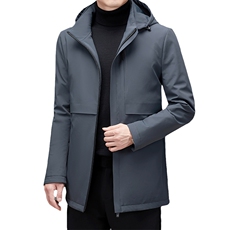 中老年绒羽绒服男长款可脱卸内胆冬装外套保暖外套MNSA2107-P340，男装羽绒服，电商B212（原钱塘6029）