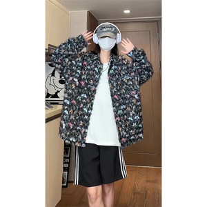 现货CS10051-特批40无差 控78 新款长袖重工艺流苏蝴蝶情侣花衬衫图片