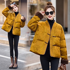 2024年中式G风中式白鸭绒新款羽绒服，女装羽绒服，伊仟回