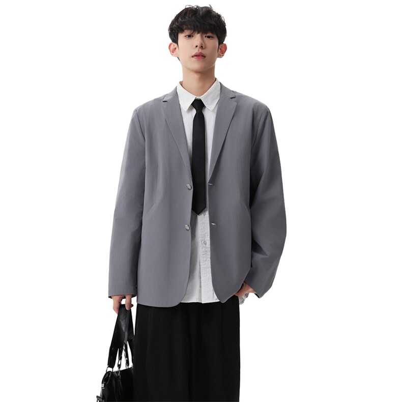 2026春季新款黑色休闲西装外套男宽松日系百搭XZ309JK8629P85,男装西服套装,星座309（原A406）