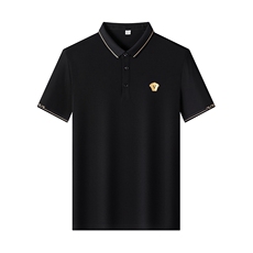 继续高品质夏男抗菌丝光棉短袖T恤中老年休闲上衣POLO衫半袖，男装Polo衫，钱塘723
