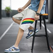 短裤男士夏季宽松薄款潮流中裤运动五分休闲沙滩裤DK06692-P28，男装休闲裤，星座308B-2