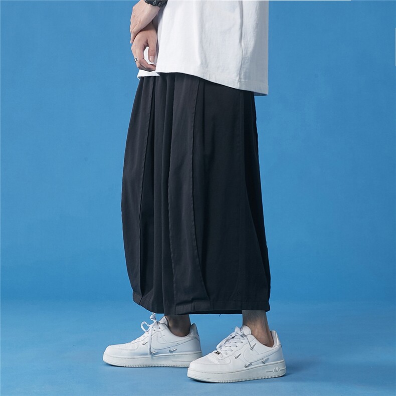 春夏港风大码日系九分直筒宽松休闲工装阔腿裤中性风潮K161/P65,男装工装外套,钱塘713