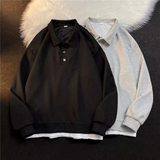 男春季POLO衫长袖新款百搭时尚原宿标准H70P35，男装Polo衫，星座1116-2