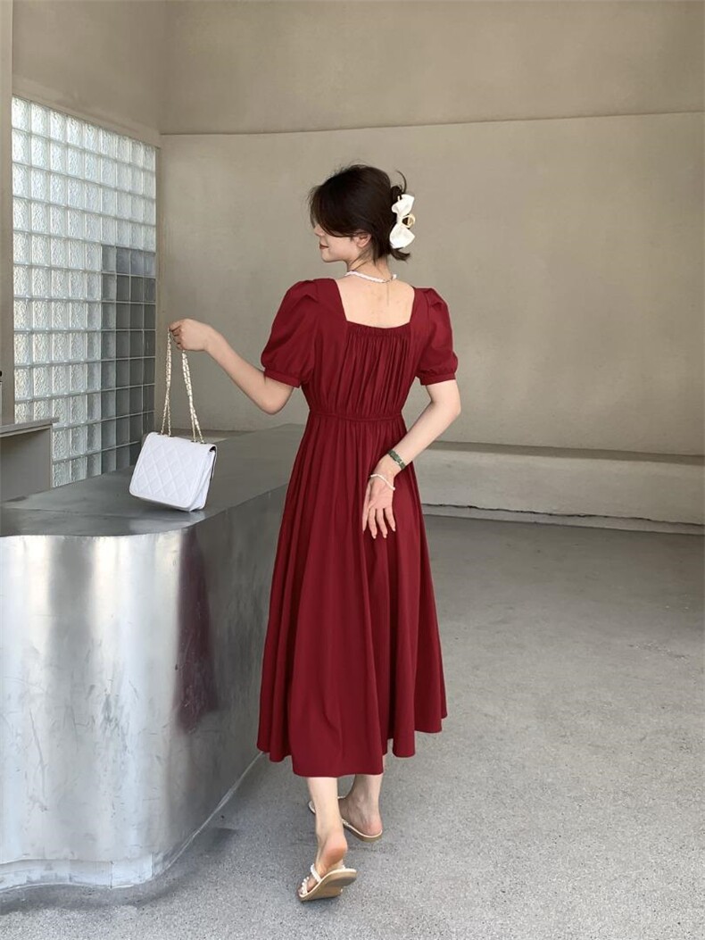 [现货]收腰显瘦气质连衣裙，三色、三码，女装连衣裙，依柏璐(1F)