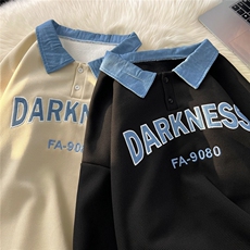 秋冬刺绣卫衣外套港风复古美式日系宽松1016-1Y48P48K70加绒P55，男装卫衣，星座1016-1（原电商B408-1）