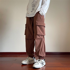 深度库存抖音得物多口袋工装裤港风束脚长裤休闲裤长裤K516-特P30，男装工装外套，电商A099